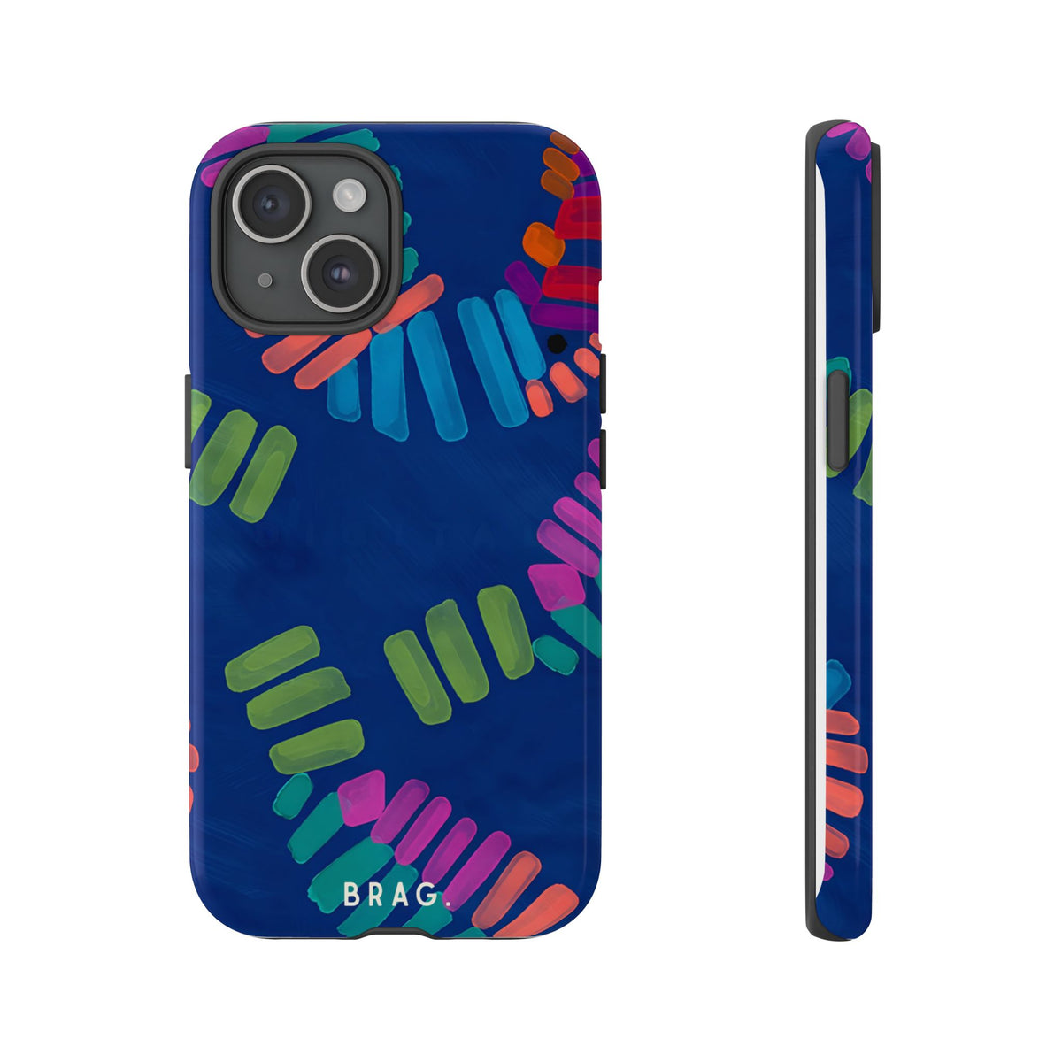 Blue Palm Tough Phone Case – Shockproof Protective iPhone Cover