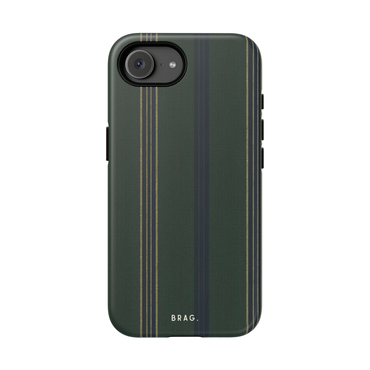 Olive Pinstripe Tough Phone Case – Shockproof Protective iPhone Cover