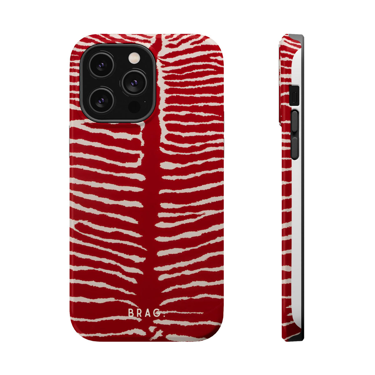 Striped Heat Magnetic Impact-Resistant Phone Case