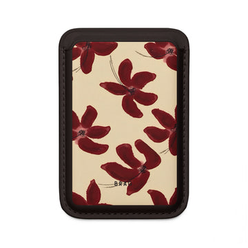 Cherry Bloom MagSafe Vegan Wallet — Slim Phone Card Holder