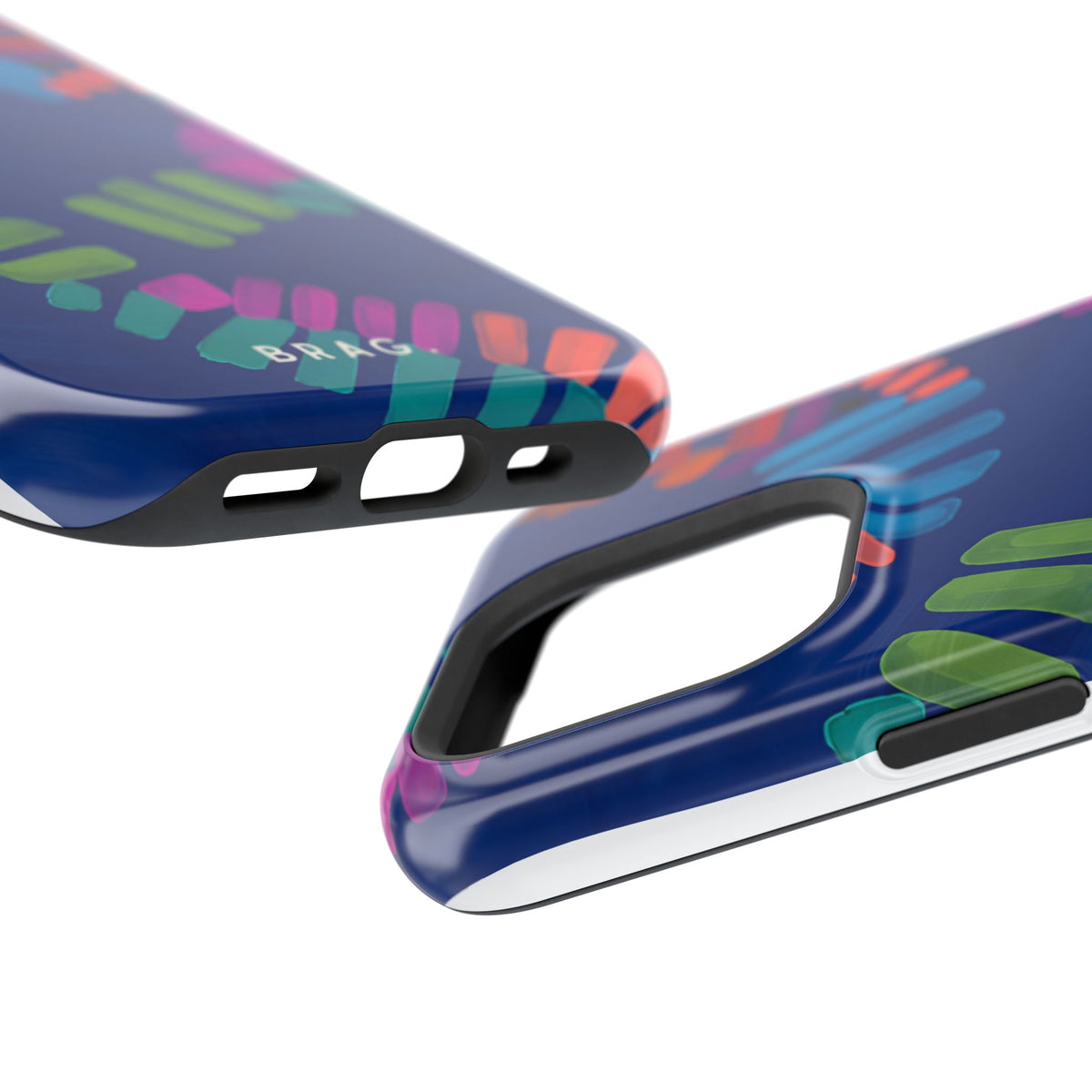 Blue Palm Magnetic Impact-Resistant Phone Case