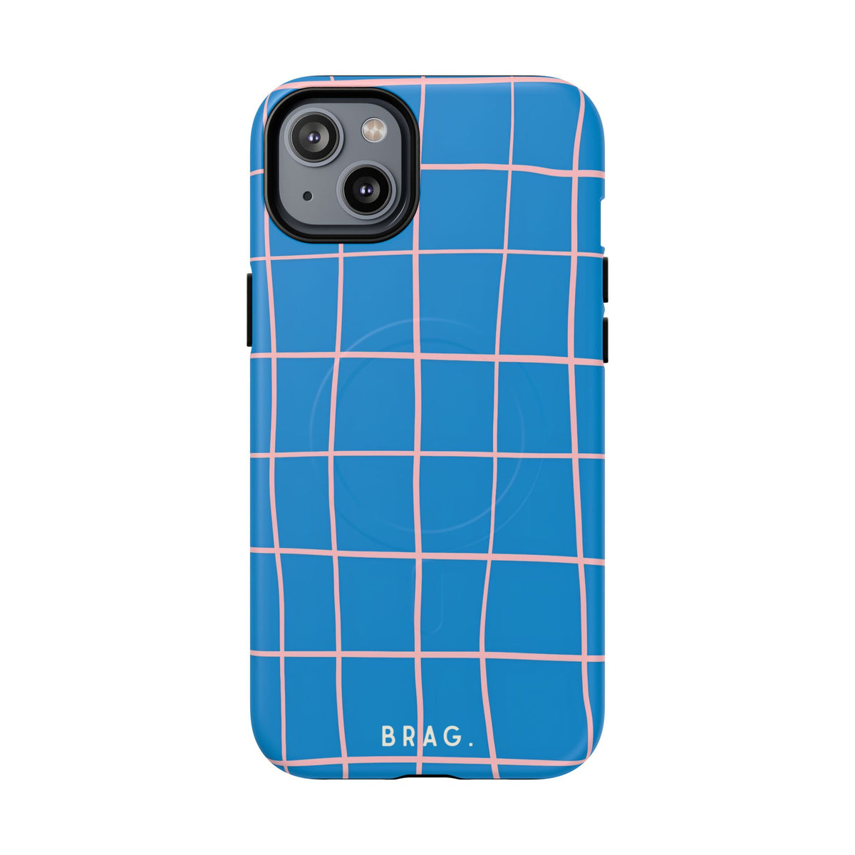 Coastal Grid MagSafe Tough Phone Case — Magnetic Protective Cover