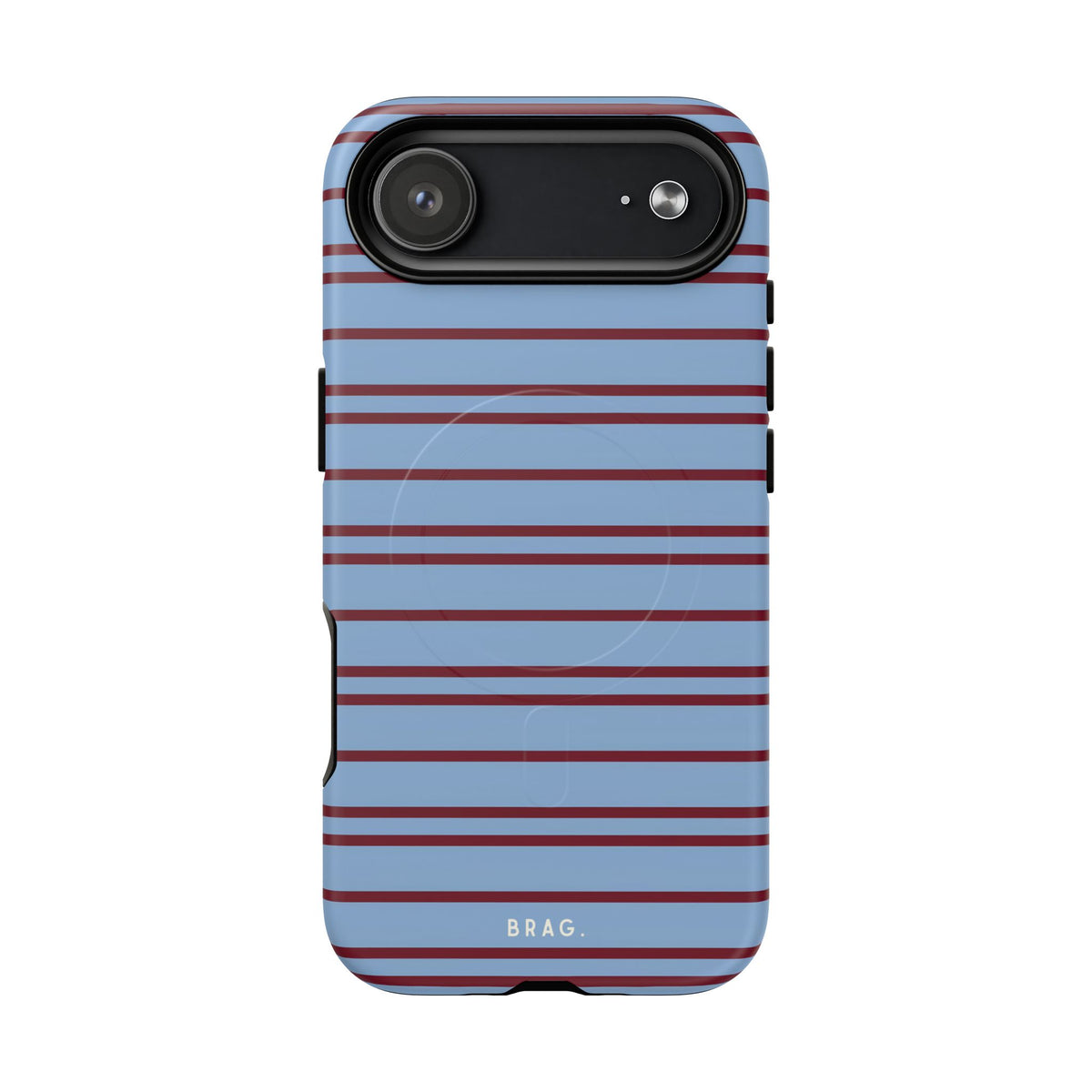 Nautical Stripe MagSafe Tough Phone Case — Magnetic Protective Cover