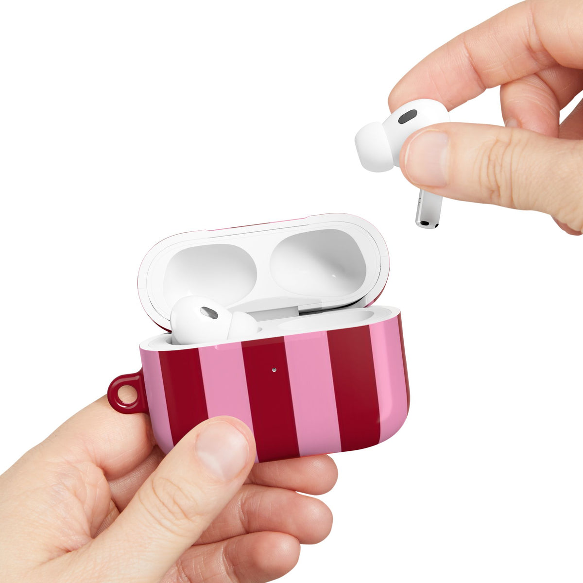 Candy Cane AirPod Case – Slim Protective Charging Case