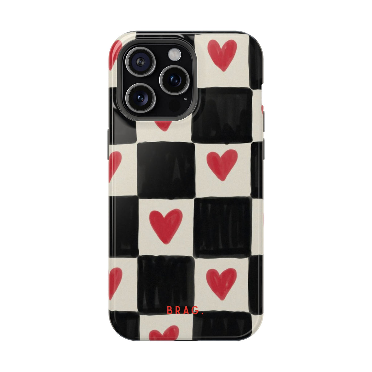 Heart Check Magnetic Impact-Resistant Phone Case