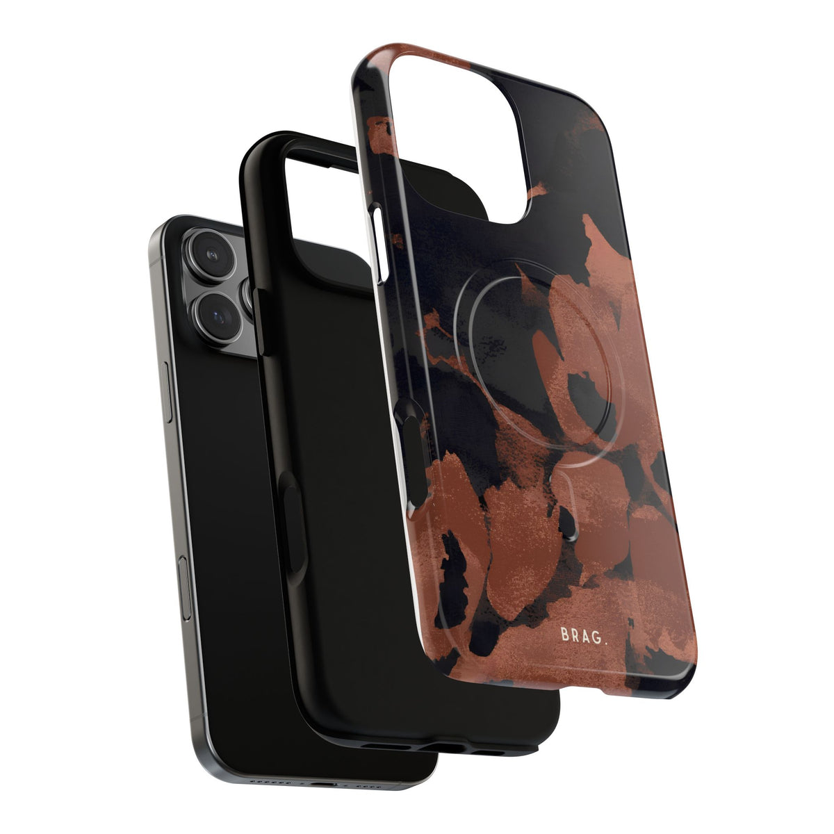 Terracotta Bloom MagSafe Tough Phone Case — Magnetic Protective Cover