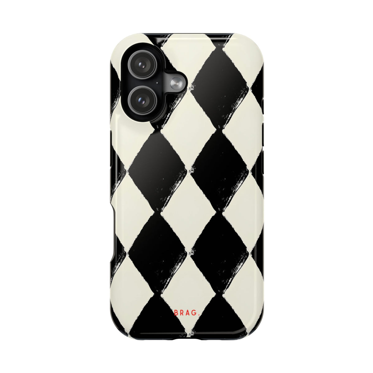 Ivory Harlequin Magnetic Impact-Resistant Phone Case