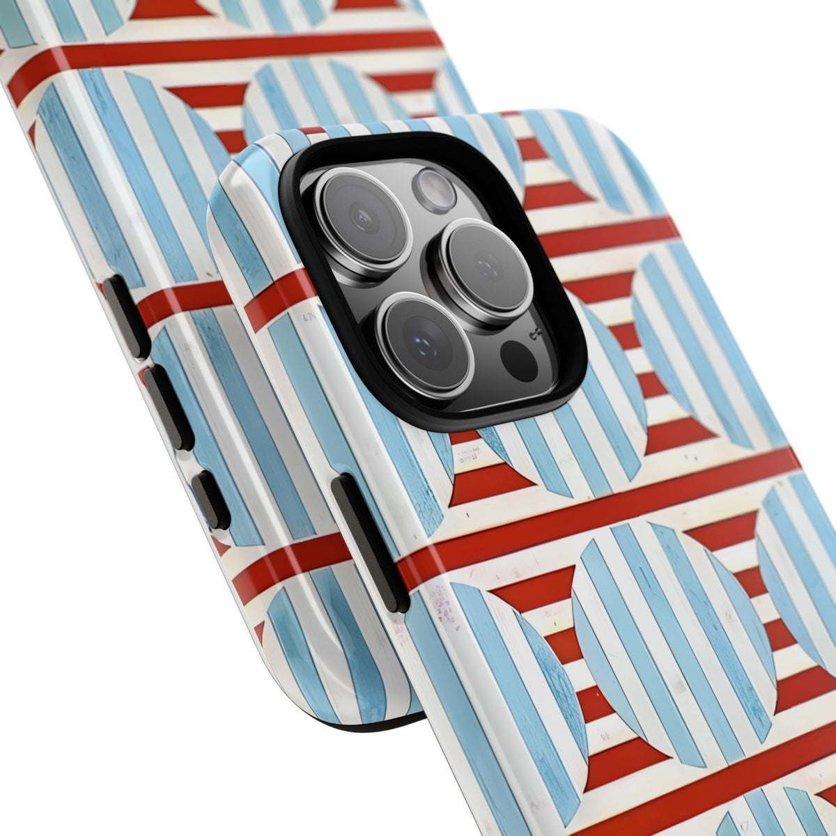 Riviera Stripe Tough Phone Case – Shockproof Protective iPhone Cover
