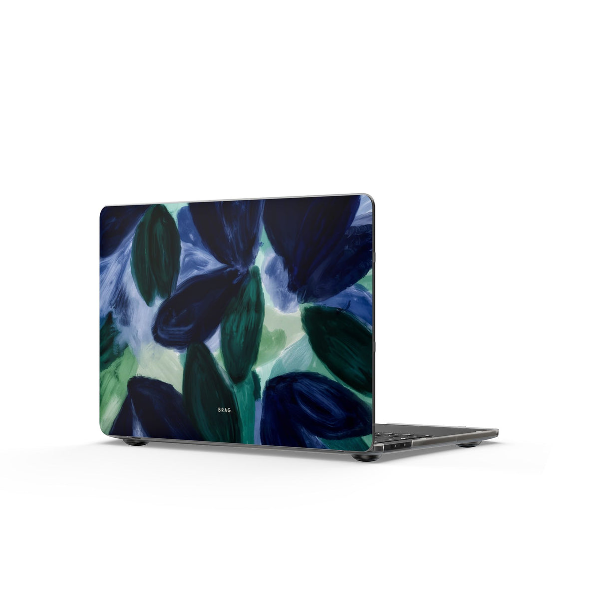 Indigo Garden Matte MacBook Case — Slim Protective Laptop Cover