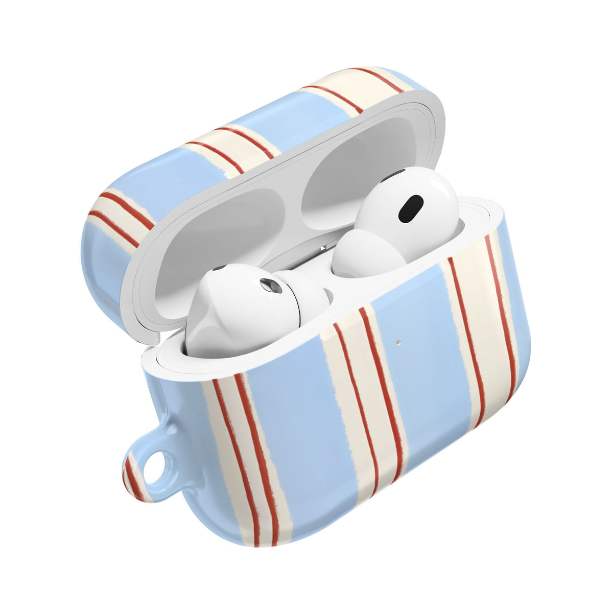 Blue Linen AirPod Case – Slim Protective Charging Case
