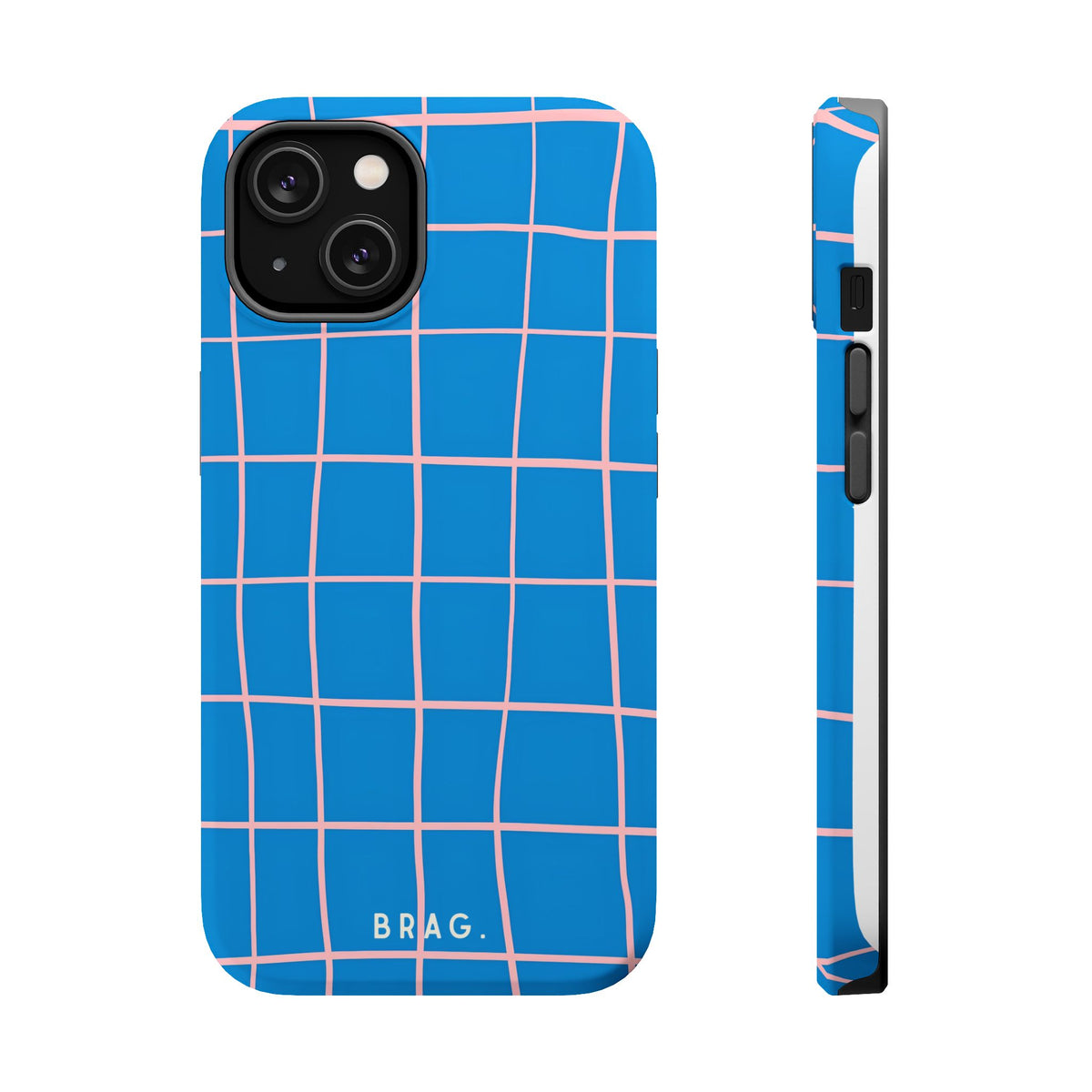 Coastal Grid Magnetic Impact-Resistant Phone Case