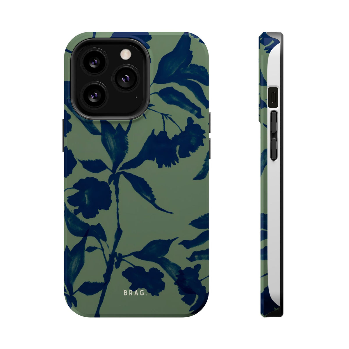 Sage Bloom Magnetic Impact-Resistant Phone Case