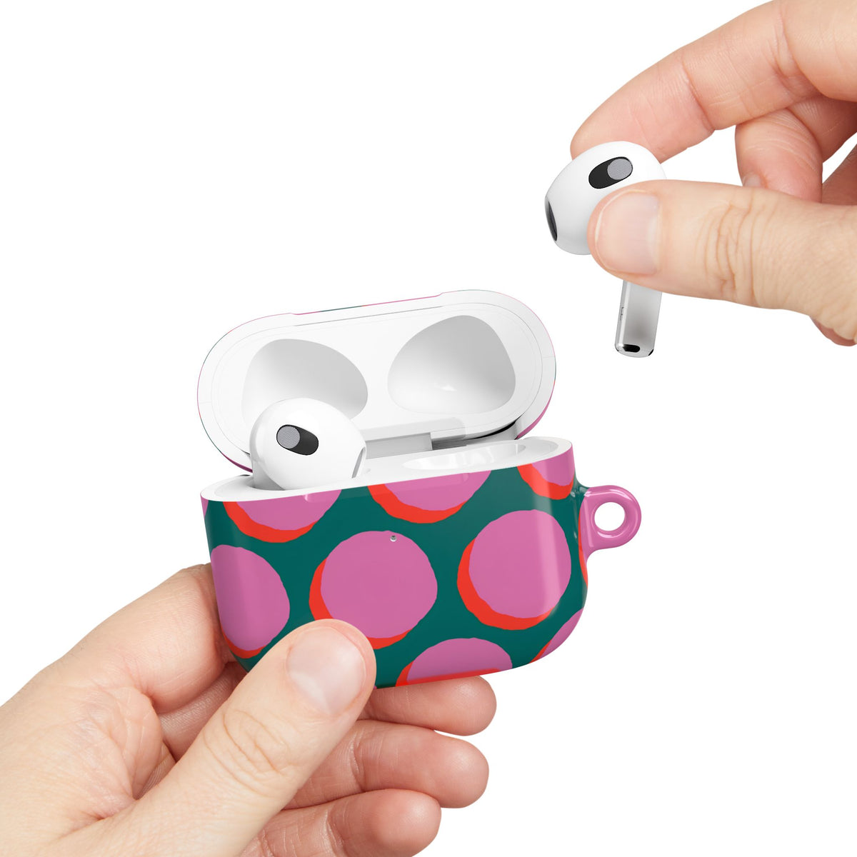 Pink Moon AirPod Case – Slim Protective Charging Case