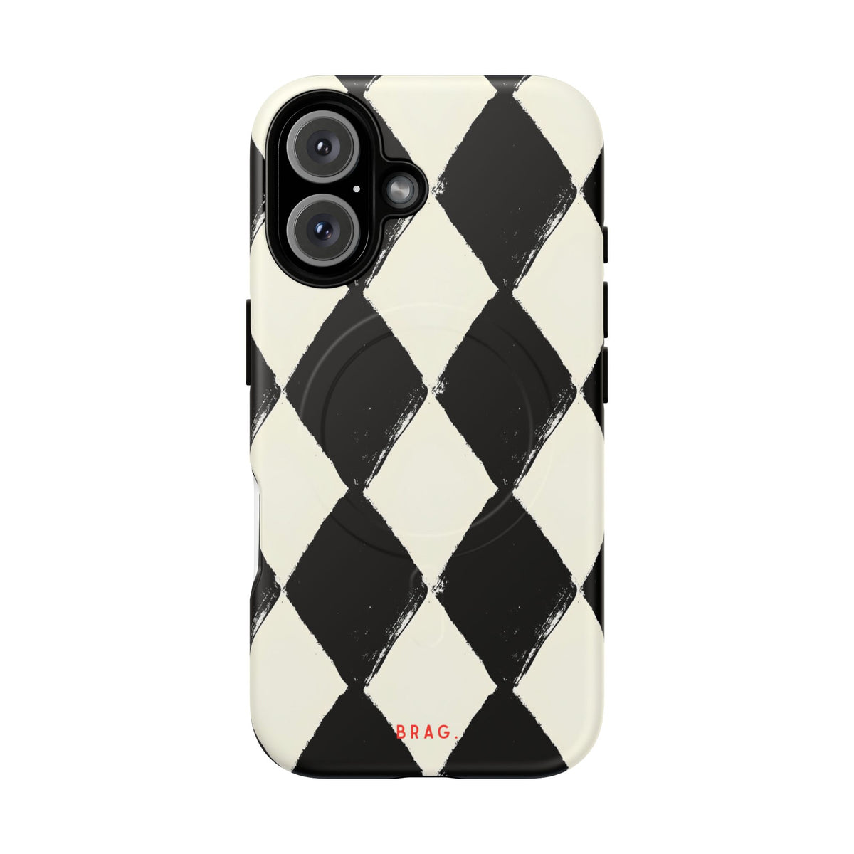 Ivory Harlequin MagSafe Tough Phone Case — Magnetic Protective Cover