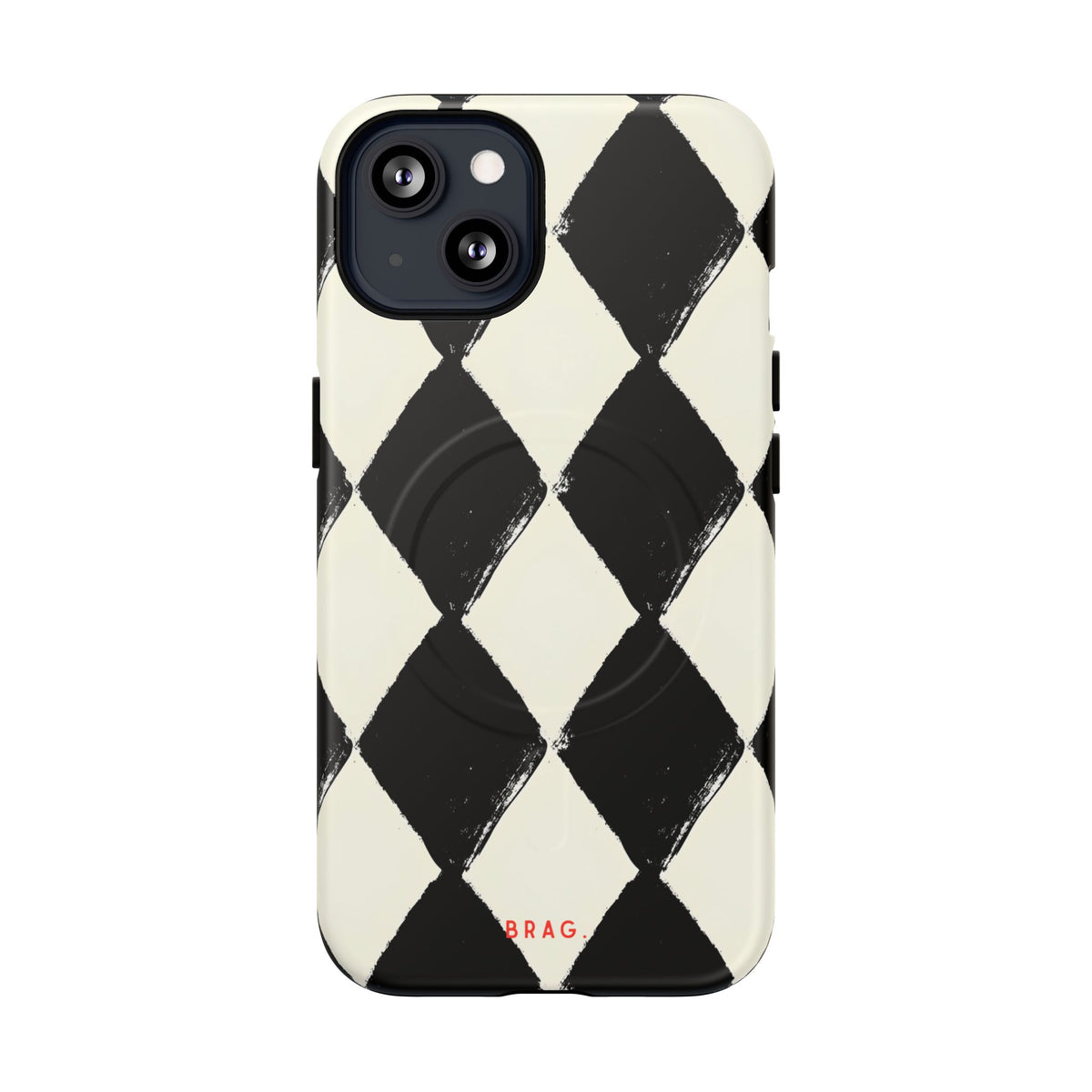 Ivory Harlequin MagSafe Tough Phone Case — Magnetic Protective Cover