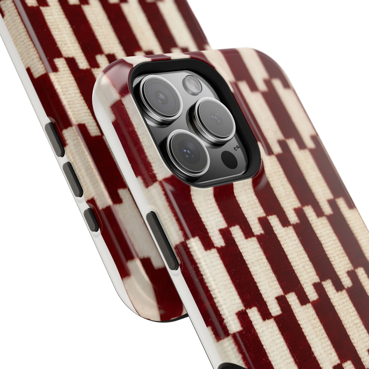 Wine & Cream Magnetic Impact-Resistant Phone Case