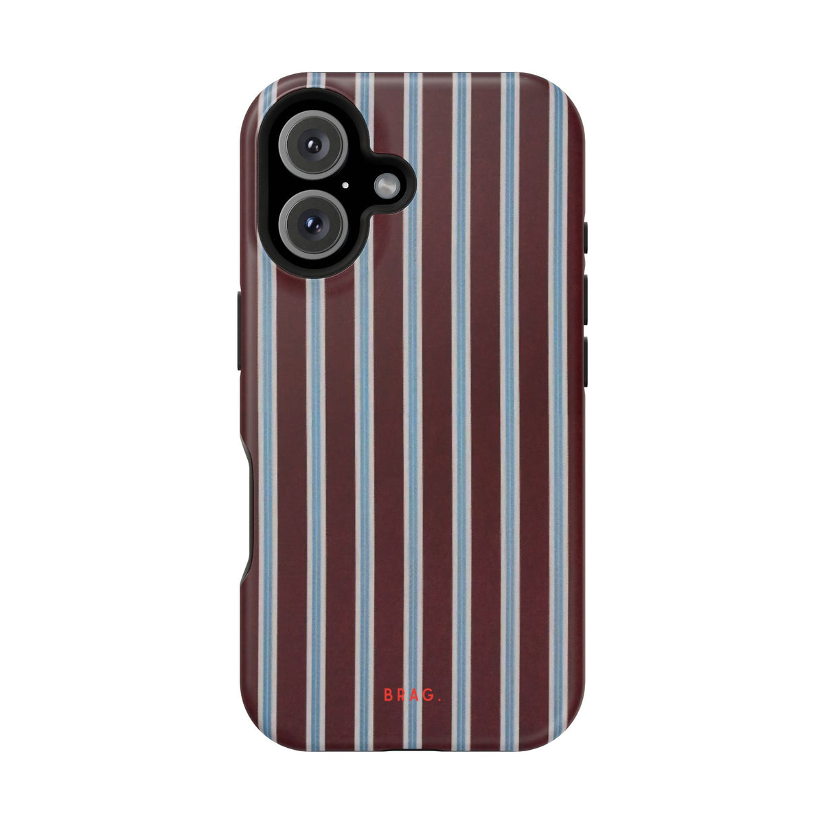 Maroon Lines Magnetic Impact-Resistant Phone Case