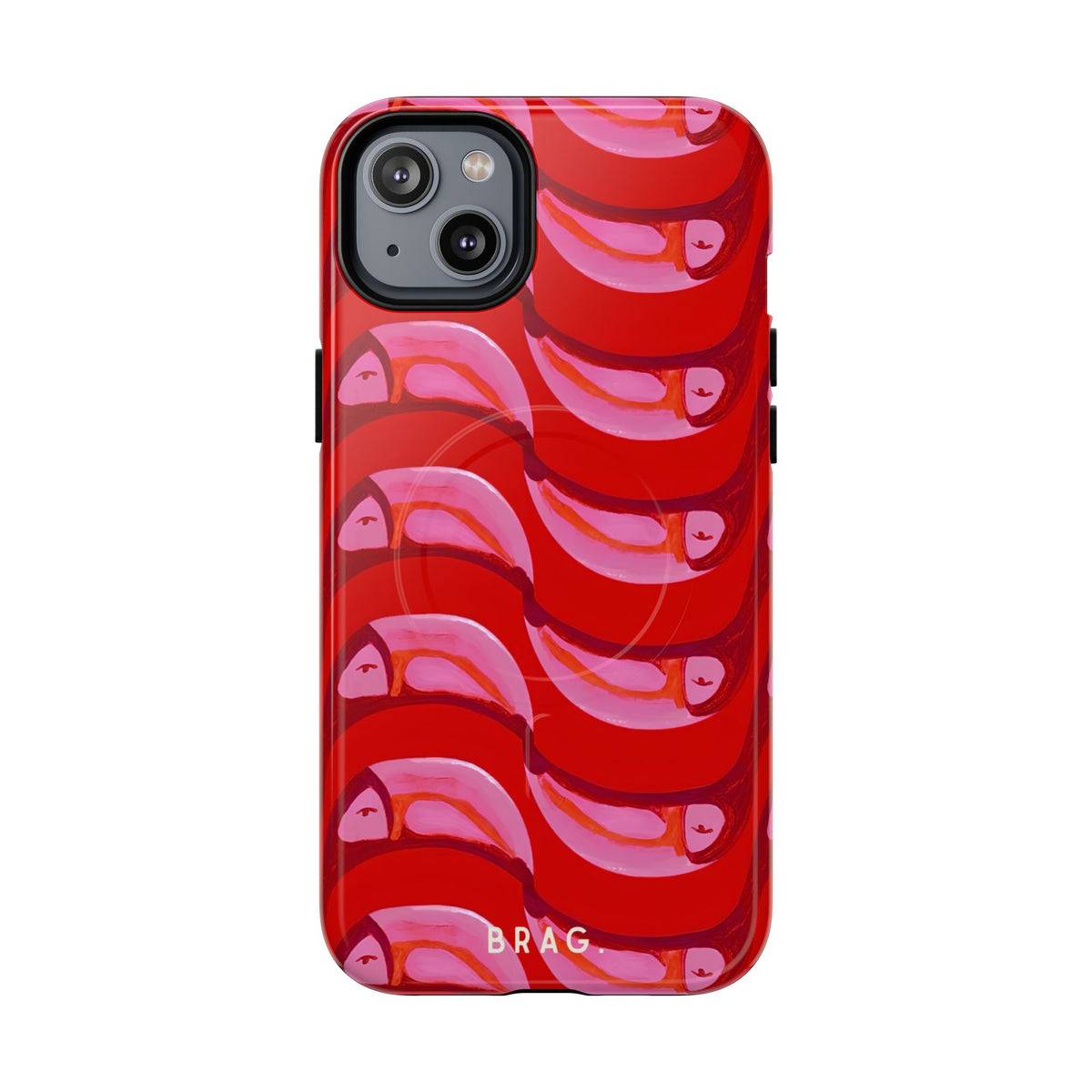 Pink Current MagSafe Tough Phone Case — Magnetic Protective Cover