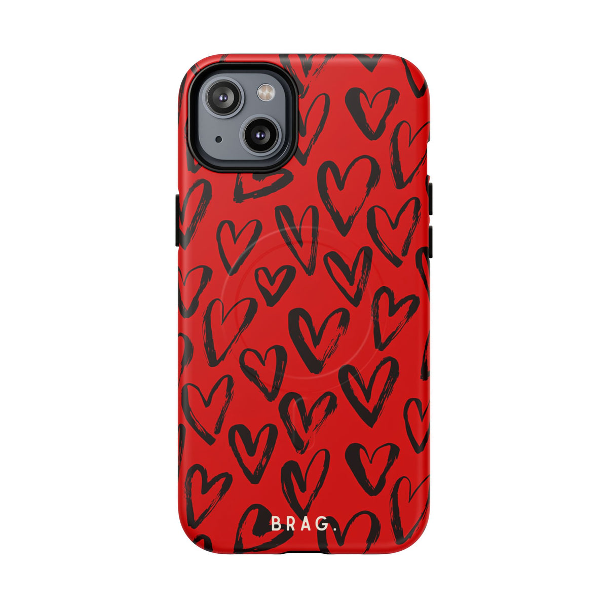 Fire Heart MagSafe Tough Phone Case — Magnetic Protective Cover