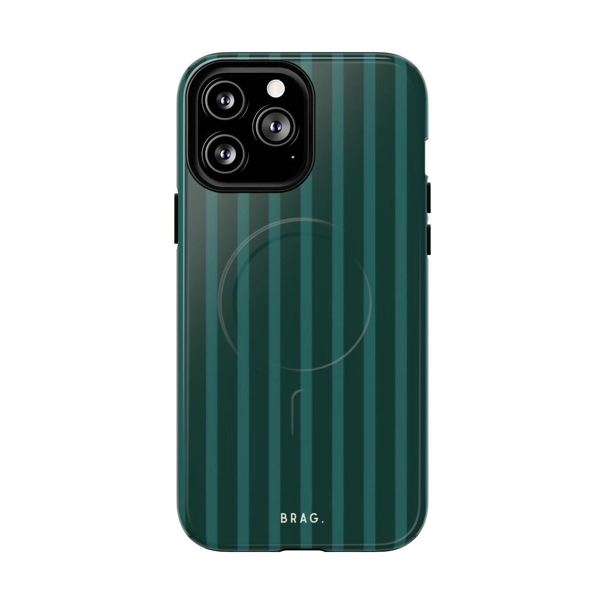 Forest Stripe MagSafe Tough Phone Case — Magnetic Protective Cover