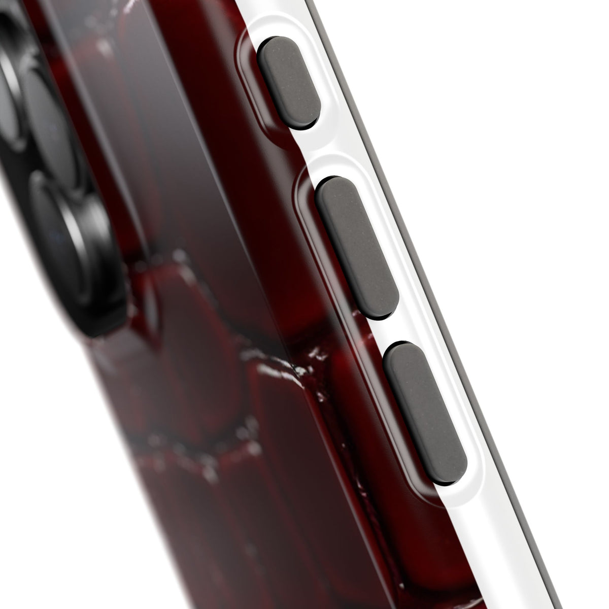 Cherry Leather Magnetic Impact-Resistant Phone Case