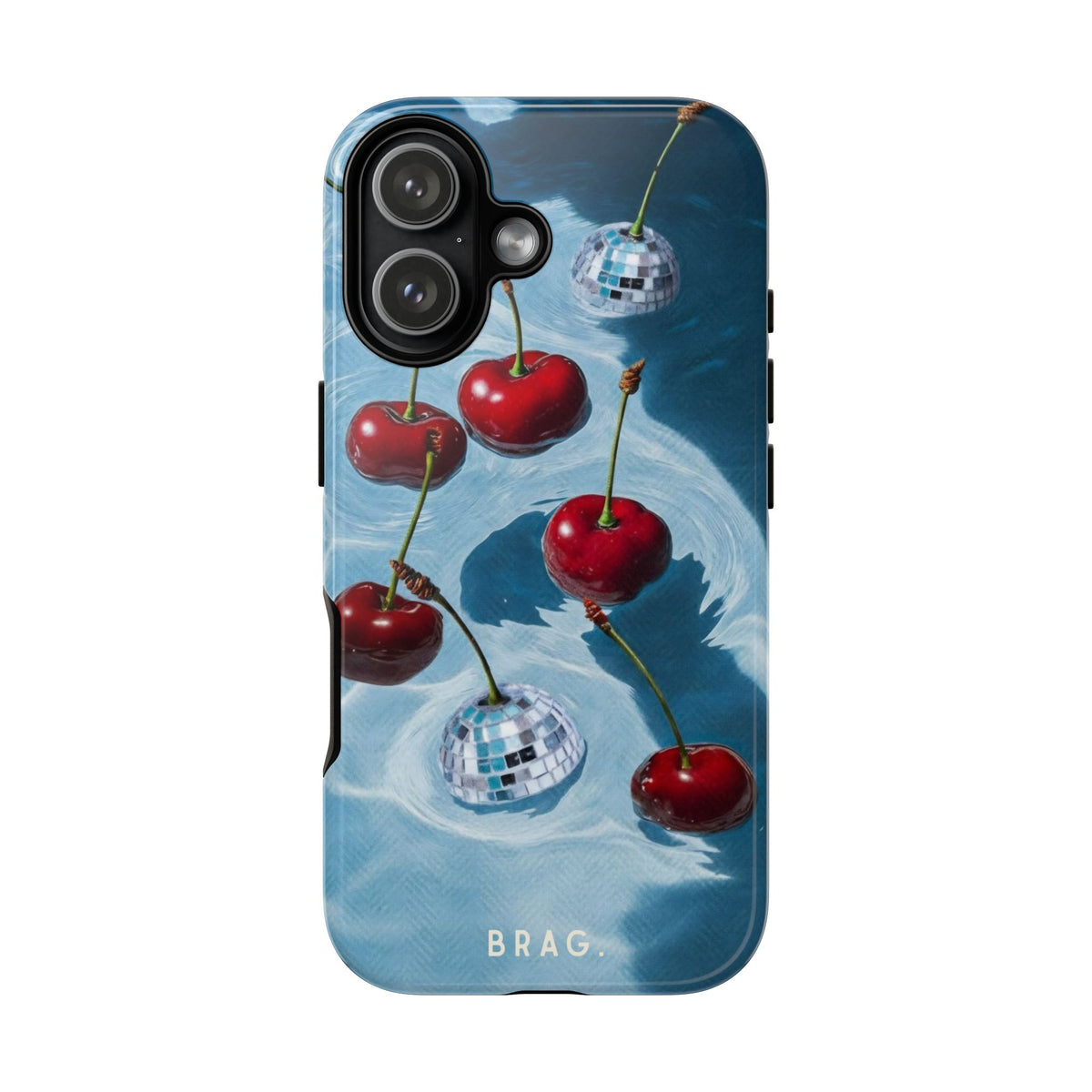 Cherry Ice Tough Phone Case – Shockproof Protective iPhone Cover