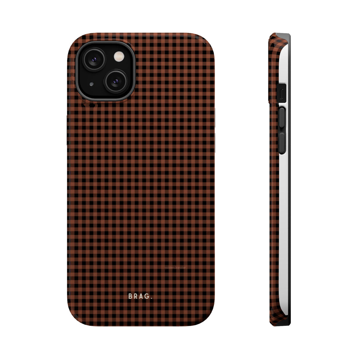Cafe Check Magnetic Impact-Resistant Phone Case