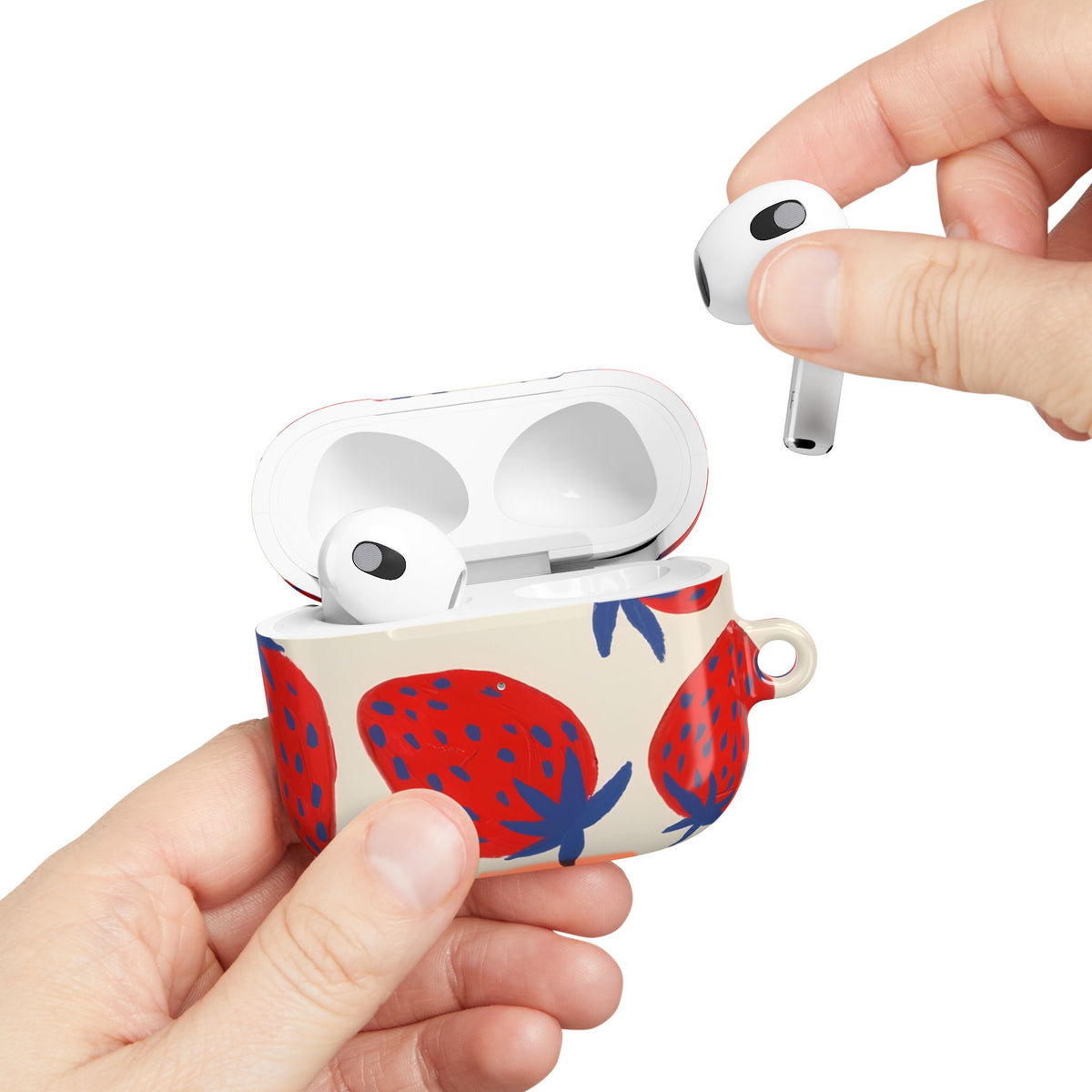 Strawberry Field AirPod Case – Slim Protective Charging Case