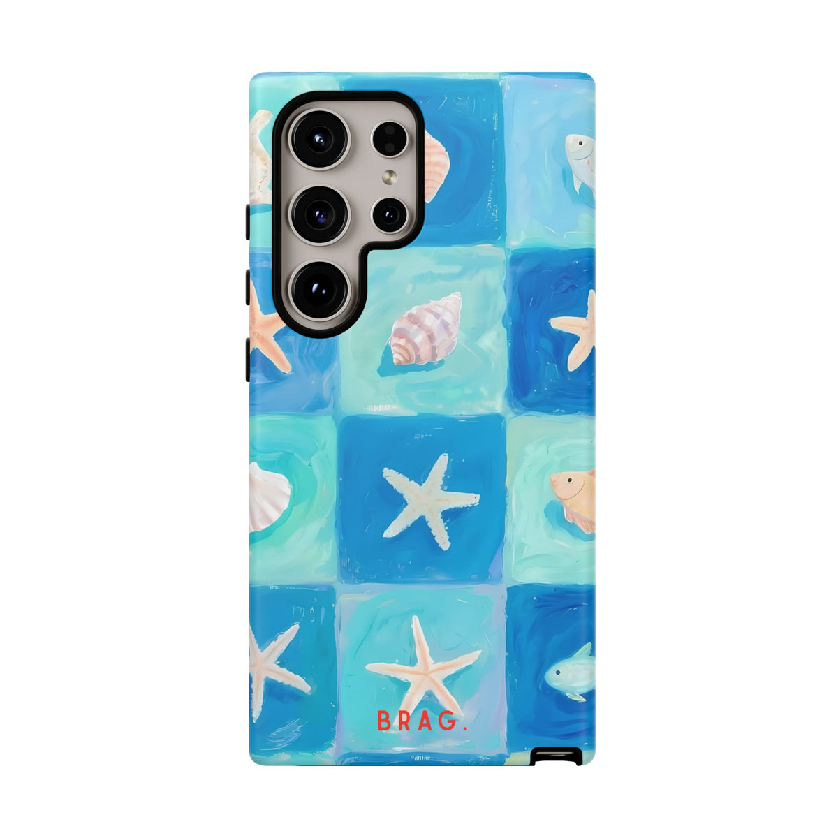 Saltwater Tiles Tough Phone Case – Shockproof Protective iPhone Cover