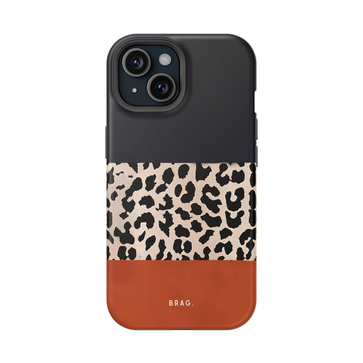 Leopard Block Magnetic Impact-Resistant Phone Case