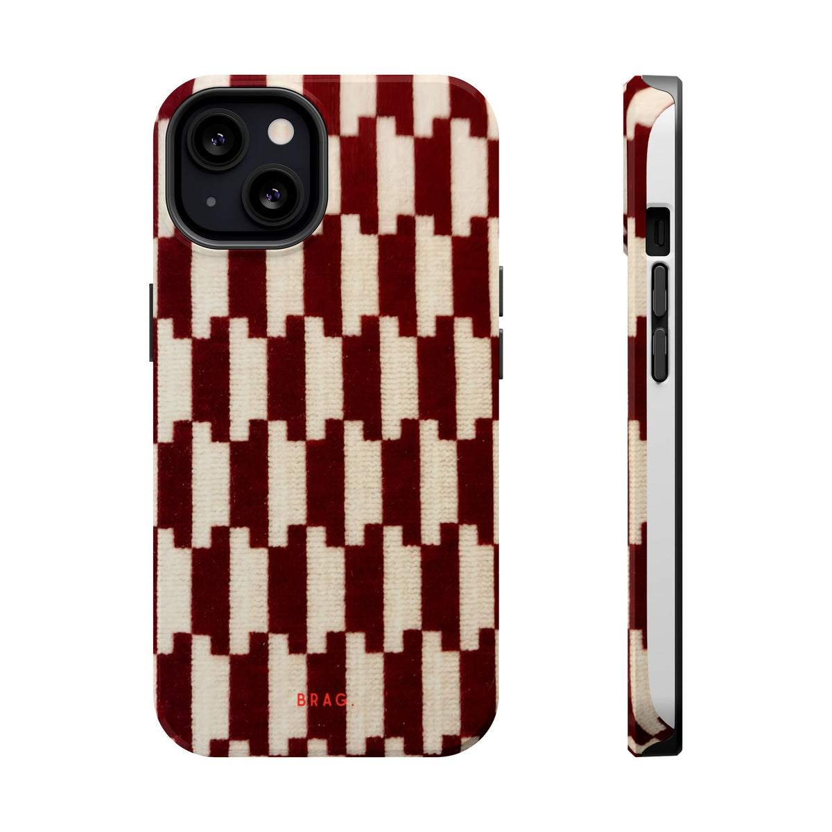 Wine & Cream Magnetic Impact-Resistant Phone Case