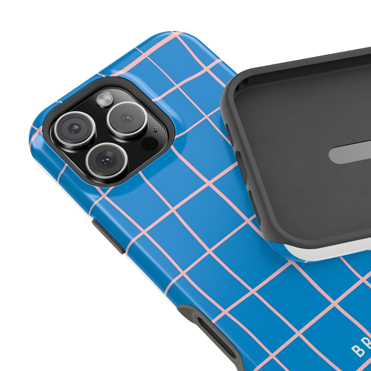 Coastal Grid Magnetic Impact-Resistant Phone Case