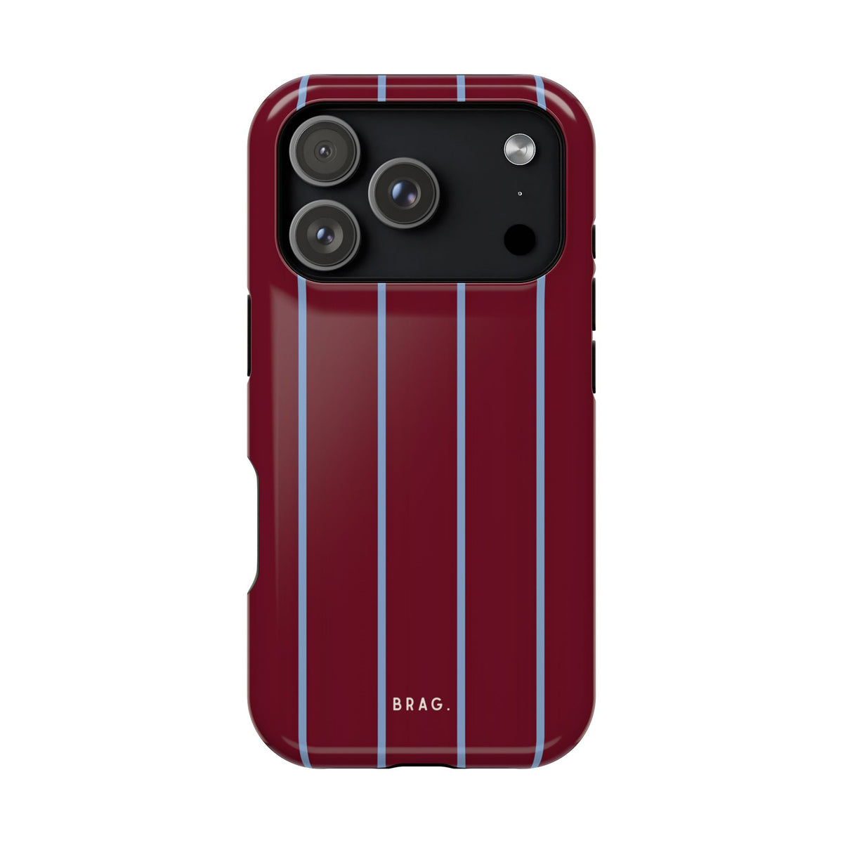 Bordeaux Stripe Magnetic Impact-Resistant Phone Case