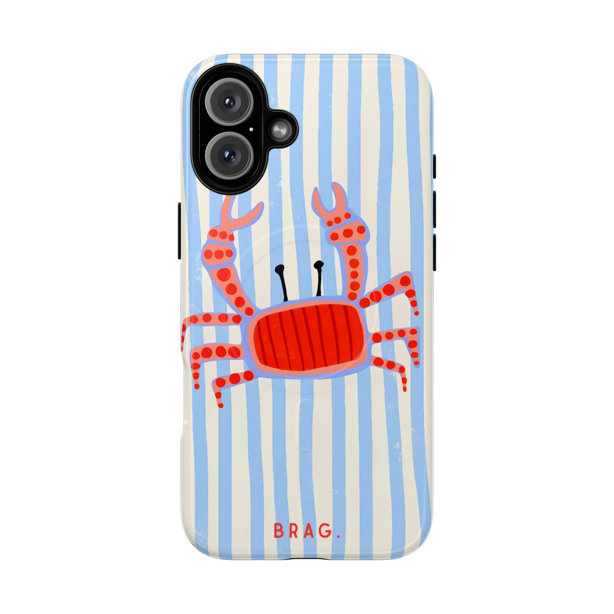 Azure Crab MagSafe Tough Phone Case — Magnetic Protective Cover