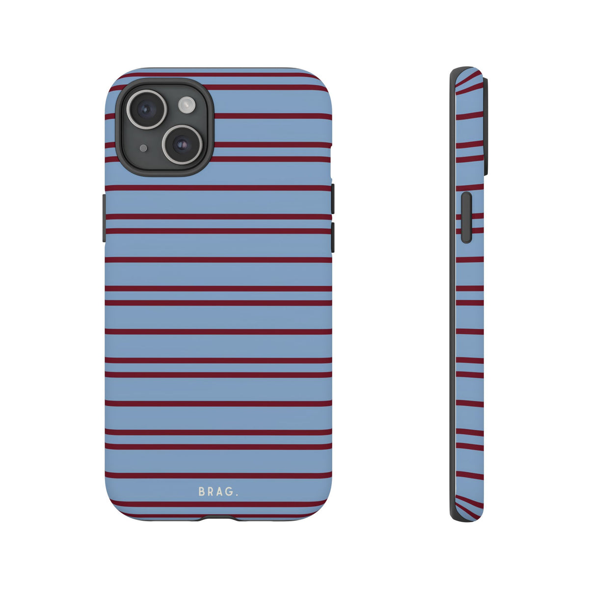 Nautical Stripe Tough Phone Case – Shockproof Protective iPhone Cover