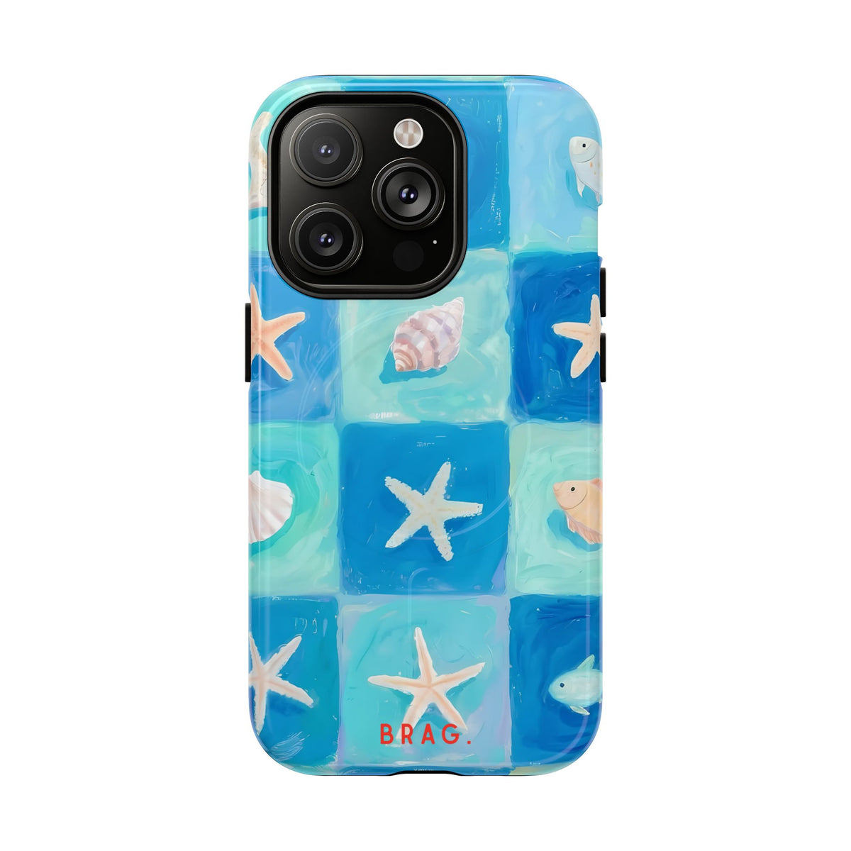Saltwater Tiles MagSafe Tough Phone Case — Magnetic Protective Cover