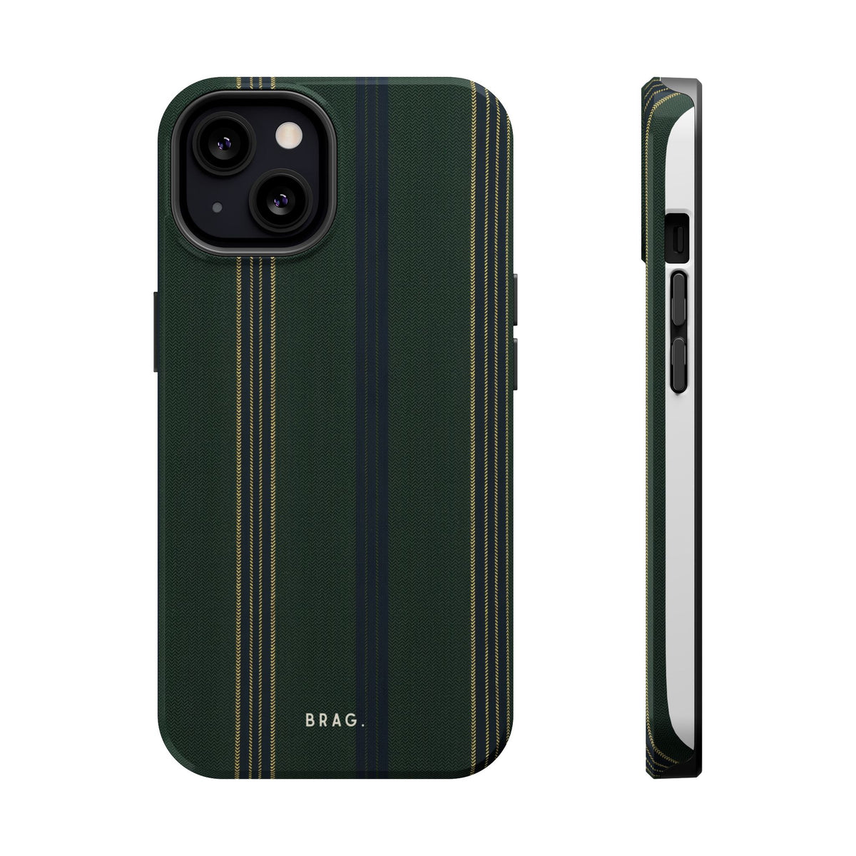 Olive Pinstripe Magnetic Impact-Resistant Phone Case