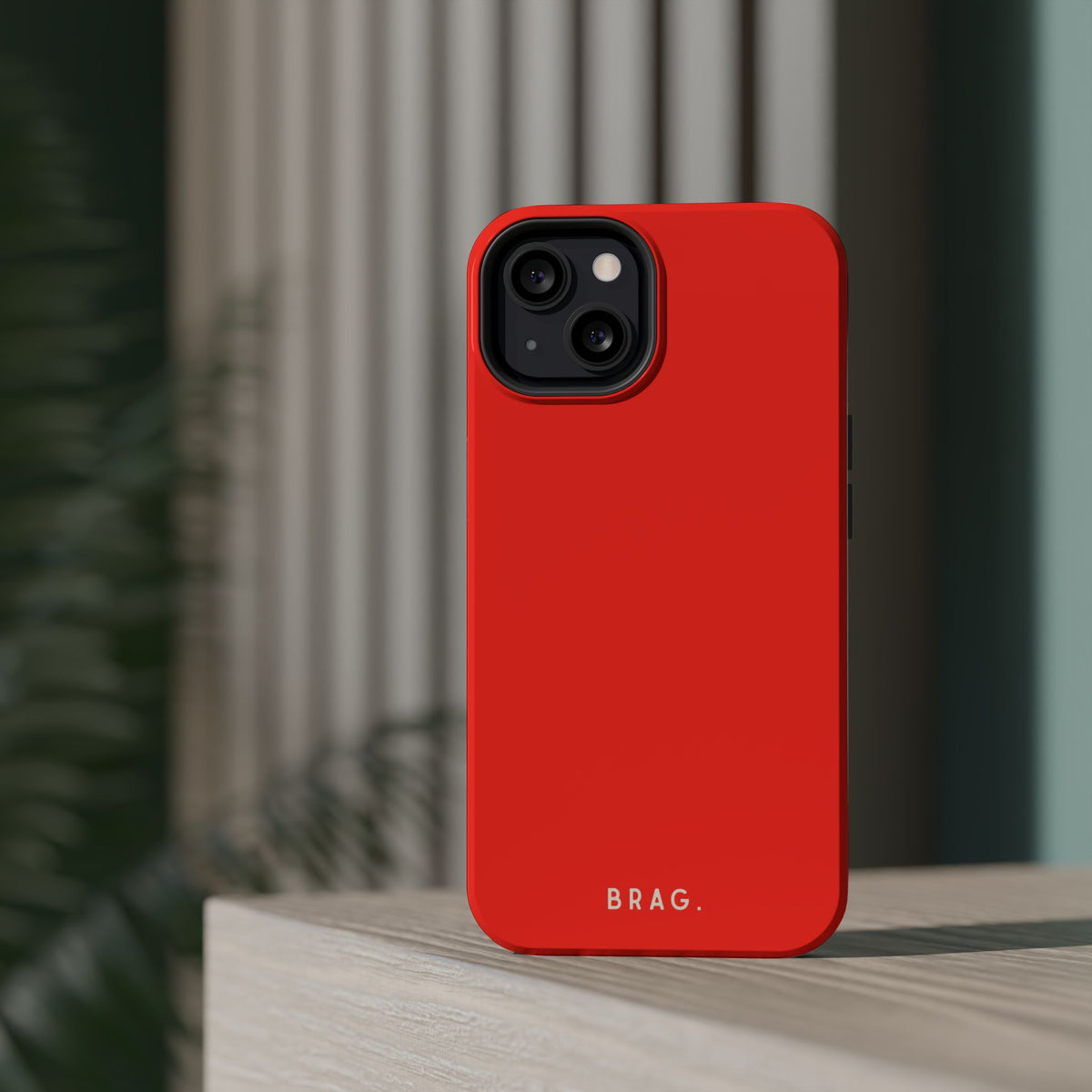 Brag Red Magnetic Impact-Resistant Phone Case