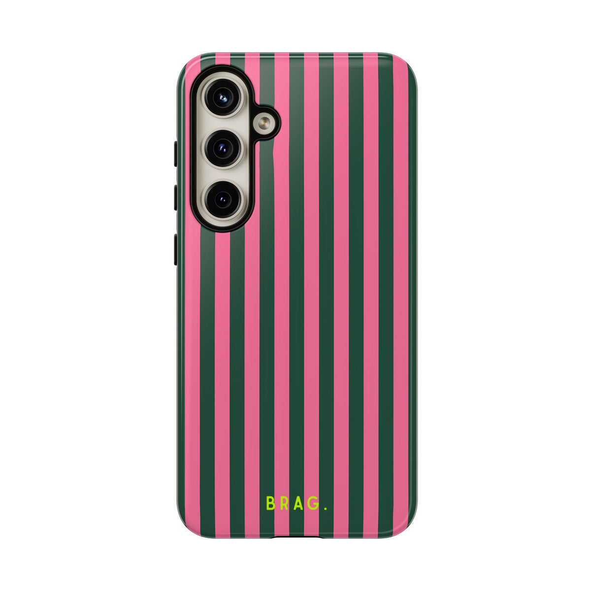 Flamingo Stripe Tough Phone Case – Shockproof Protective iPhone Cover