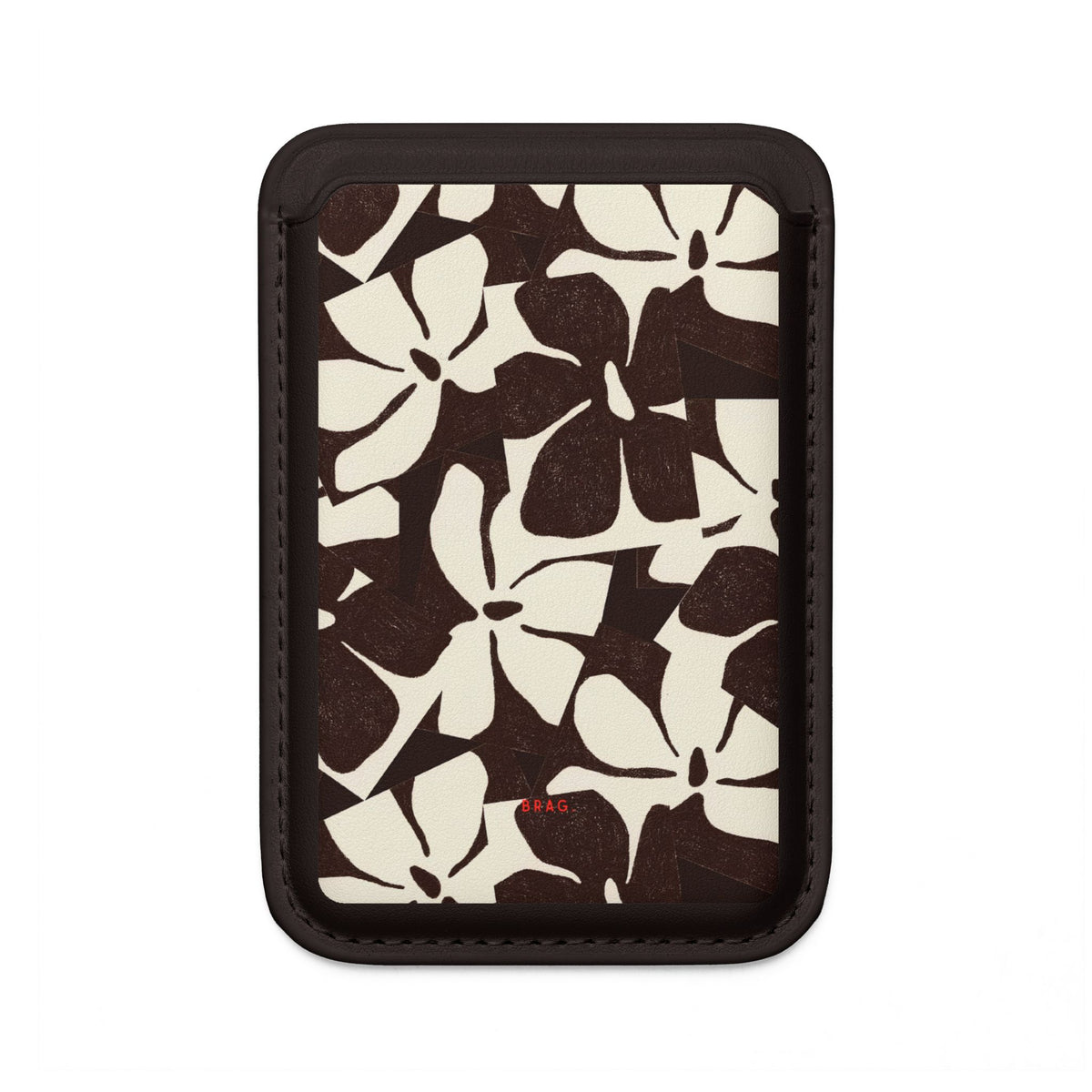 Botanical Sktech MagSafe Vegan Wallet — Slim Phone Card Holder