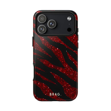 Red Tiger Tough Phone Case – Shockproof Protective iPhone Cover