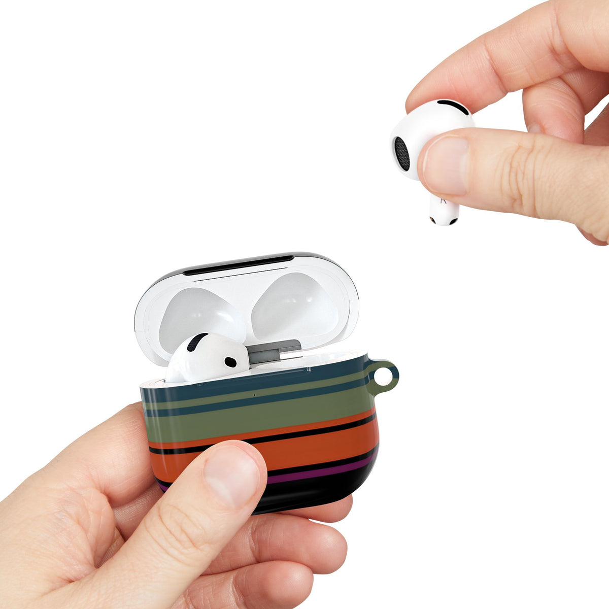 Market Stripe AirPod Case – Slim Protective Charging Case