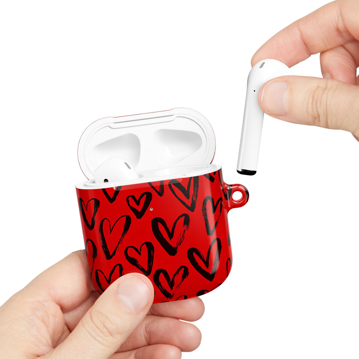 Fire heart AirPod Case – Slim Protective Charging Case