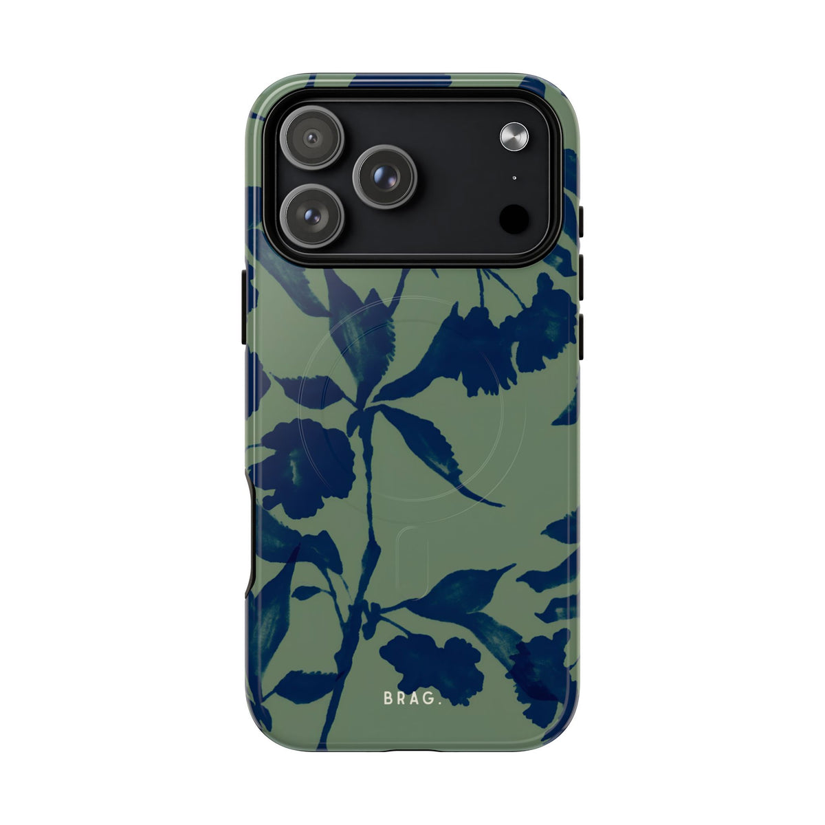 Sage Bloom MagSafe Tough Phone Case — Magnetic Protective Cover