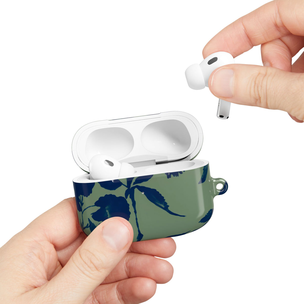 Sage Bloom AirPod Case – Slim Protective Charging Case