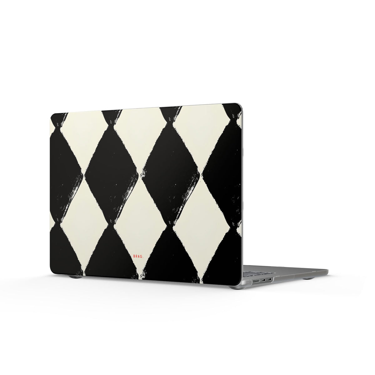 Ivory Harlequin Matte MacBook Case — Slim Protective Laptop Cover