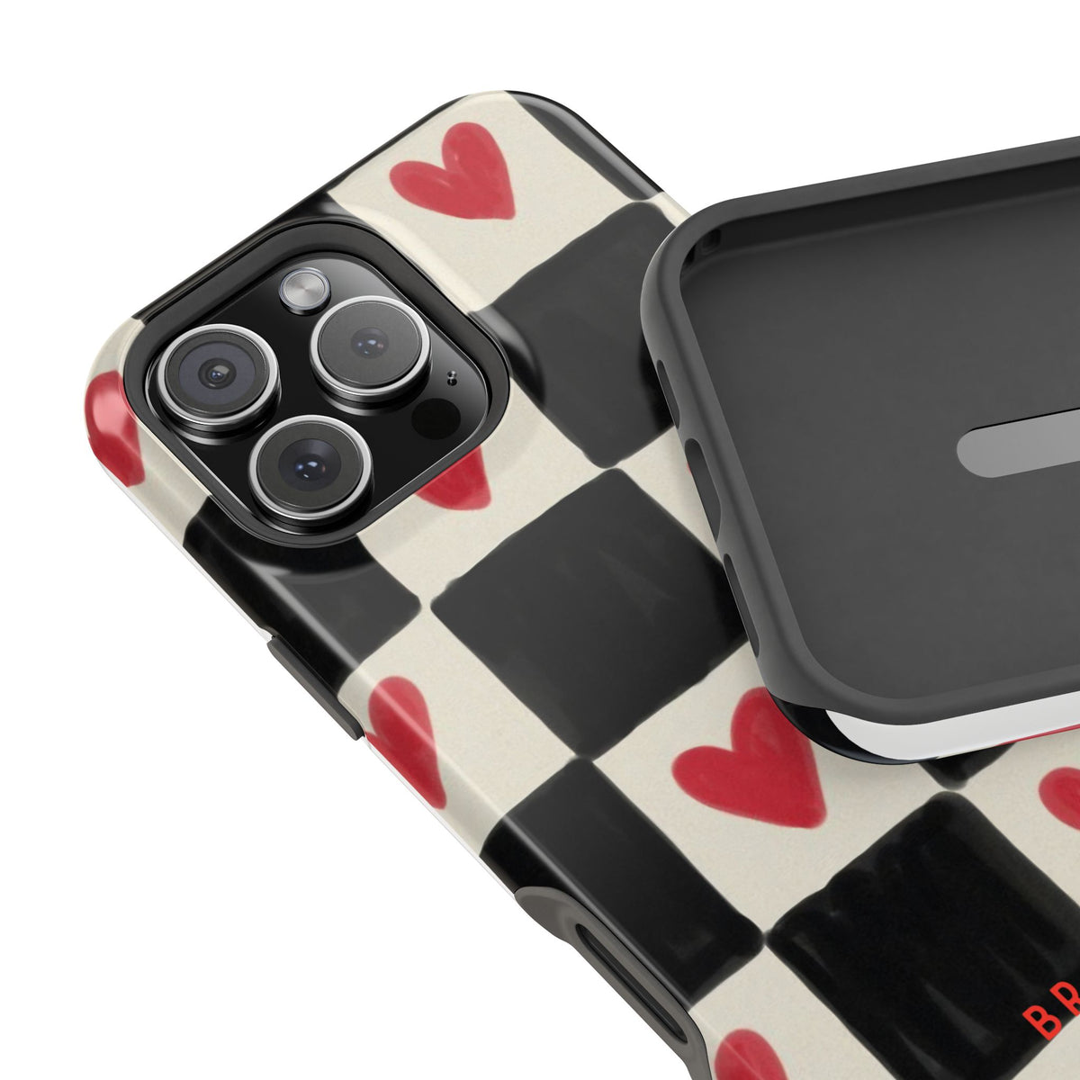 Heart Check Magnetic Impact-Resistant Phone Case
