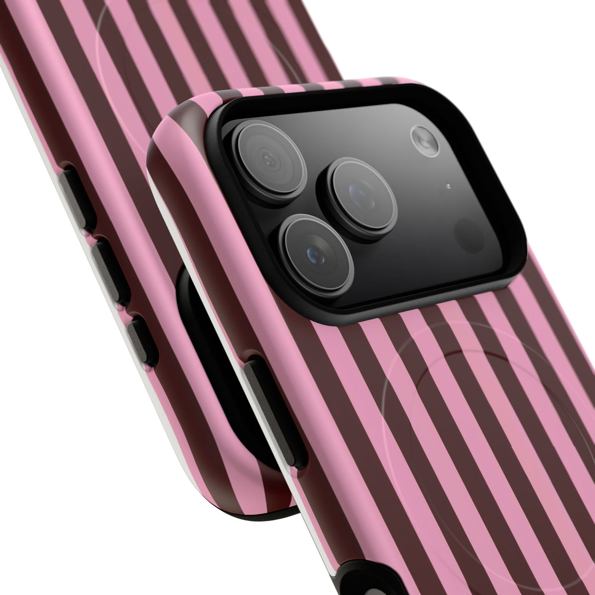 Candy Stripe MagSafe Tough Phone Case — Magnetic Protective Cover