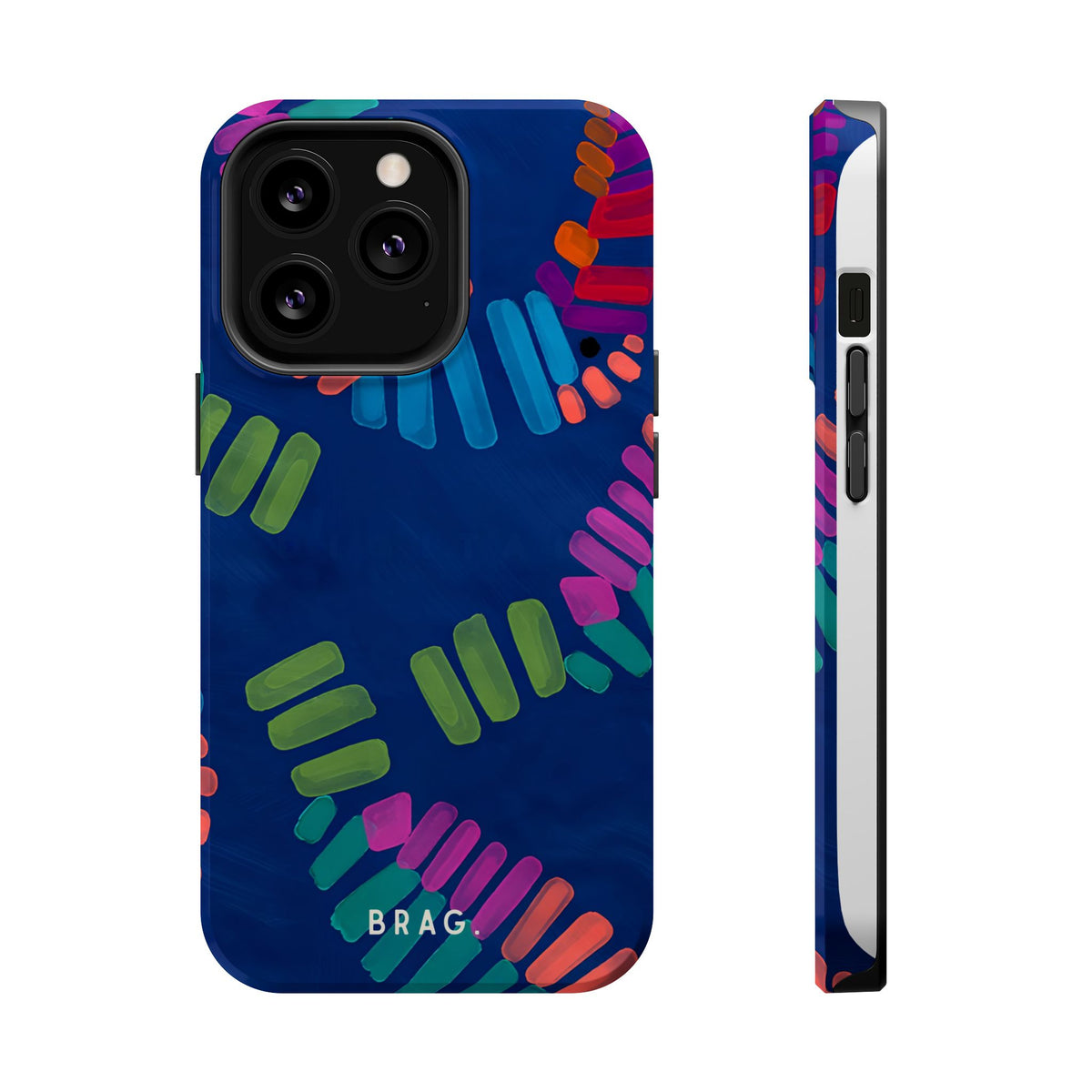 Blue Palm Magnetic Impact-Resistant Phone Case