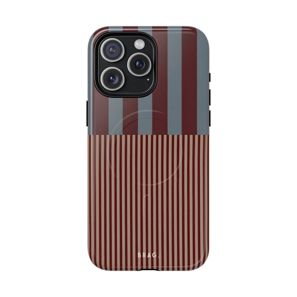 Candy Stripe MagSafe Tough Phone Case — Magnetic Protective Cover